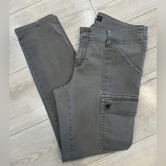 Banana Republic Women Cargo Pants Grey 10 Stretch - Picture 1 of 10